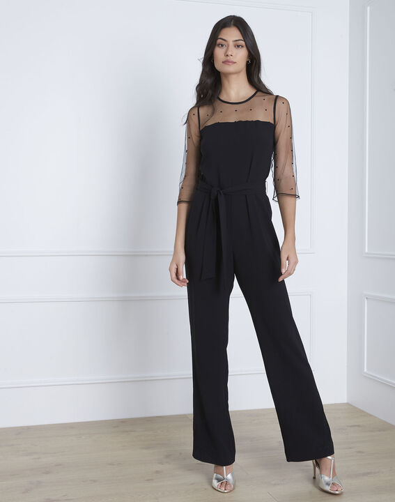 Combinaison noire en tulle Hannae | 1-2-3 Combinaison noire en tulle Hannae PhotoZ | 1-2-3