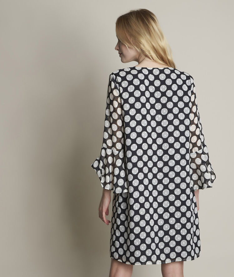 Robe à pois astrid noir.