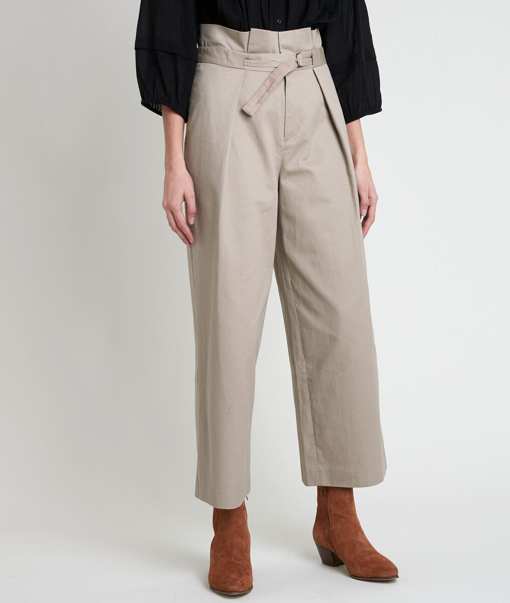 Pantalon large beige Flore | 1-2-3 Pantalon large beige Flore PhotoZ | 1-2-3