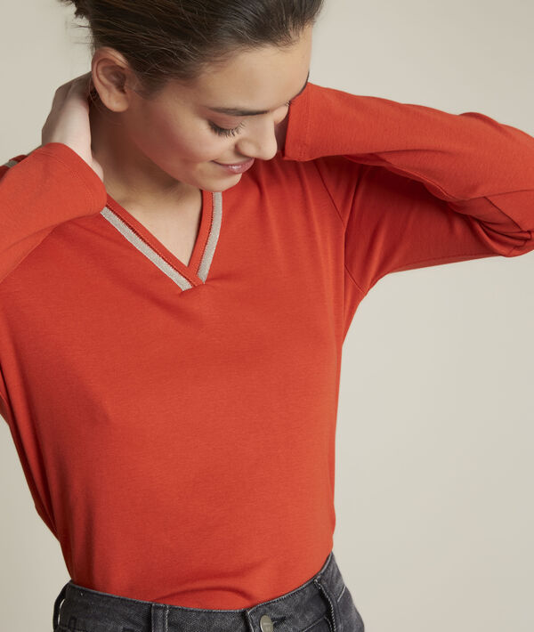 Tee-shirt co tunisien orange Rabat | 1-2-3 Tee-shirt co tunisien orange Rabat PhotoZ | 1-2-3
