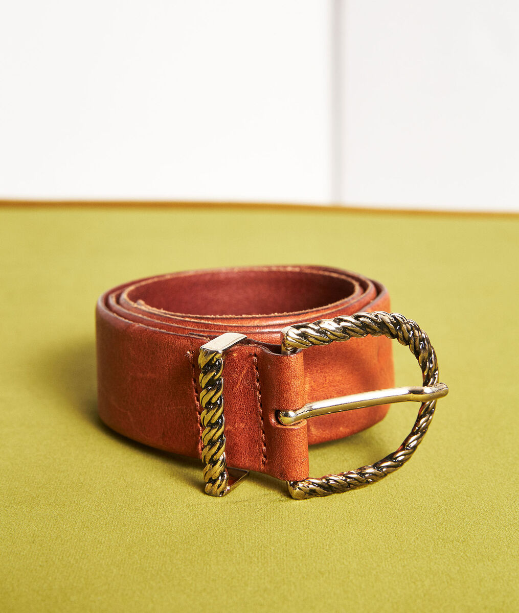 Ceinture en cuir large à boucle fantaisie Emy | 1-2-3 Ceinture en cuir large à boucle fantaisie Emy PhotoZ | 1-2-3