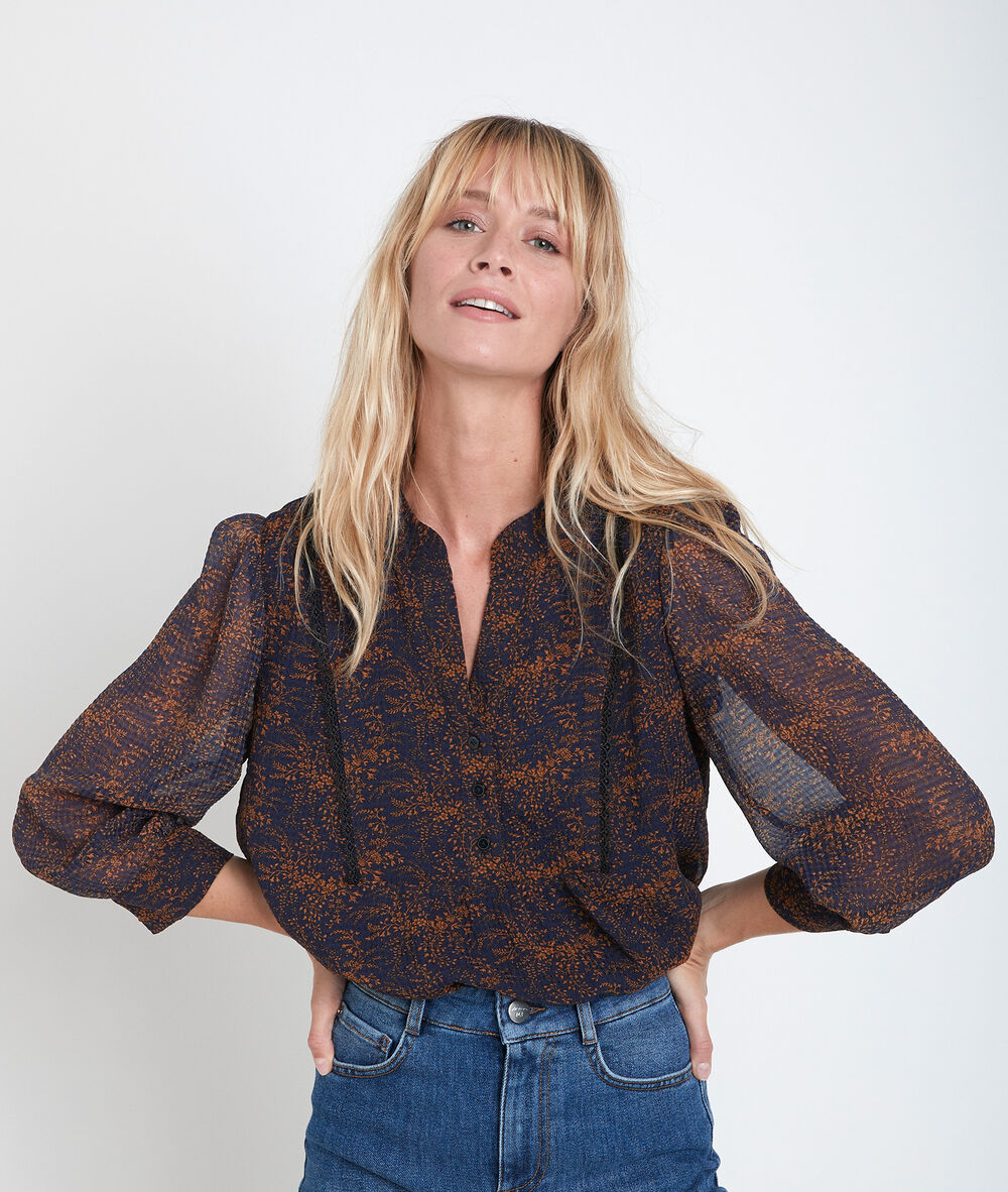 Blouse imprimée jamo tomette.