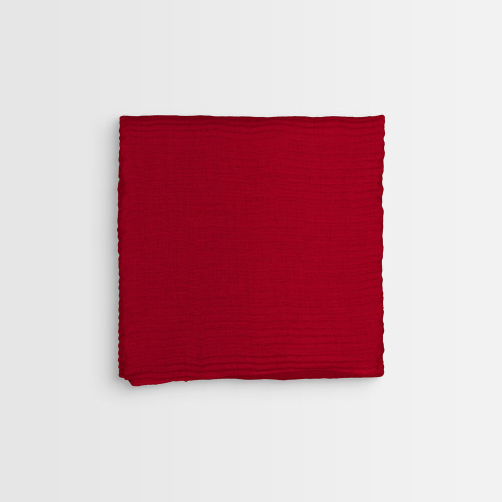 Foulard plissé rouge barry bourgogne.