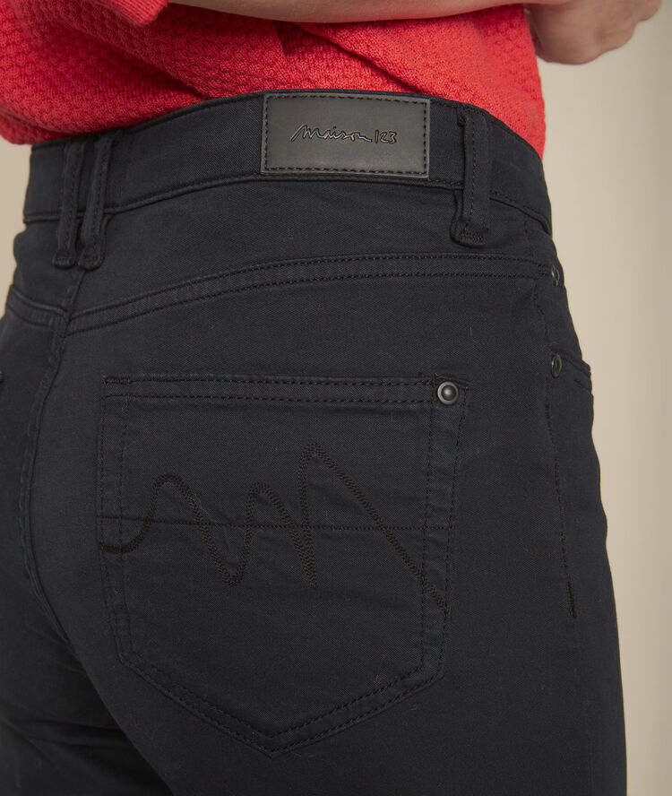 L'original 123 : droit satin de coton noir sarah noir.