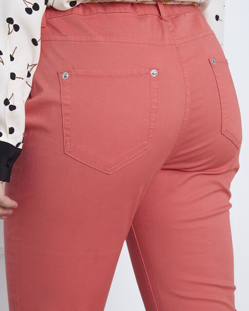 Pantalon corail chino ceinture fantaisie francis goyave.