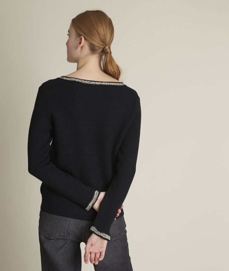 Pull col tunisien danalien noir.