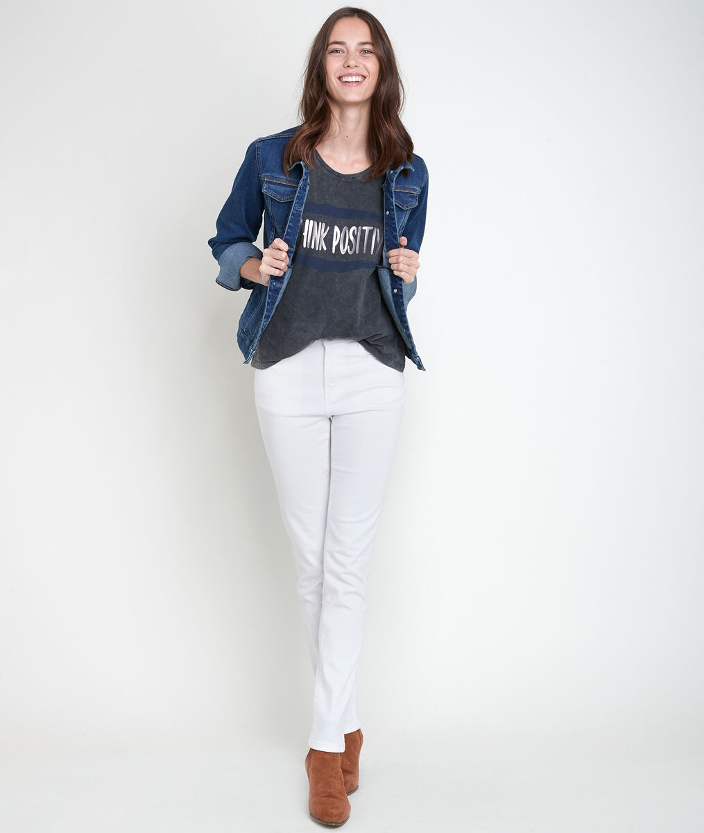 Tee-shirt anthracite sérigraphié Inoui | 1-2-3 Tee-shirt anthracite sérigraphié Inoui PhotoZ | 1-2-3