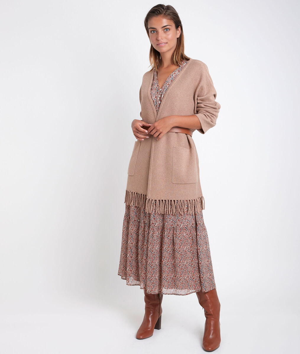 Veste en maille frangée Roxie | 1-2-3 Veste en maille frangée Roxie PhotoZ | 1-2-3