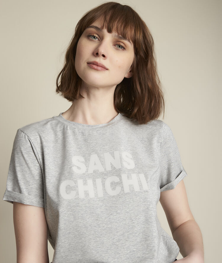 Tee-shirt à message rebelle cannelle.