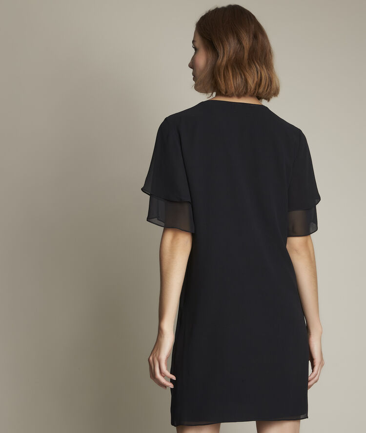 Robe en soie astrid noir.