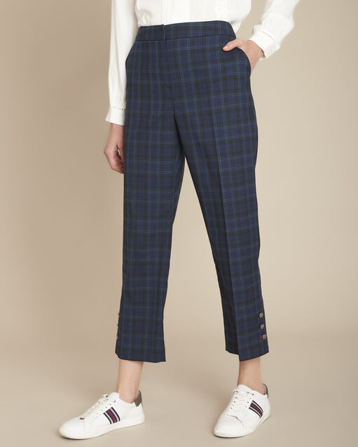 Pantalon cigarette à carreaux Edmee (1) - Maison 123
