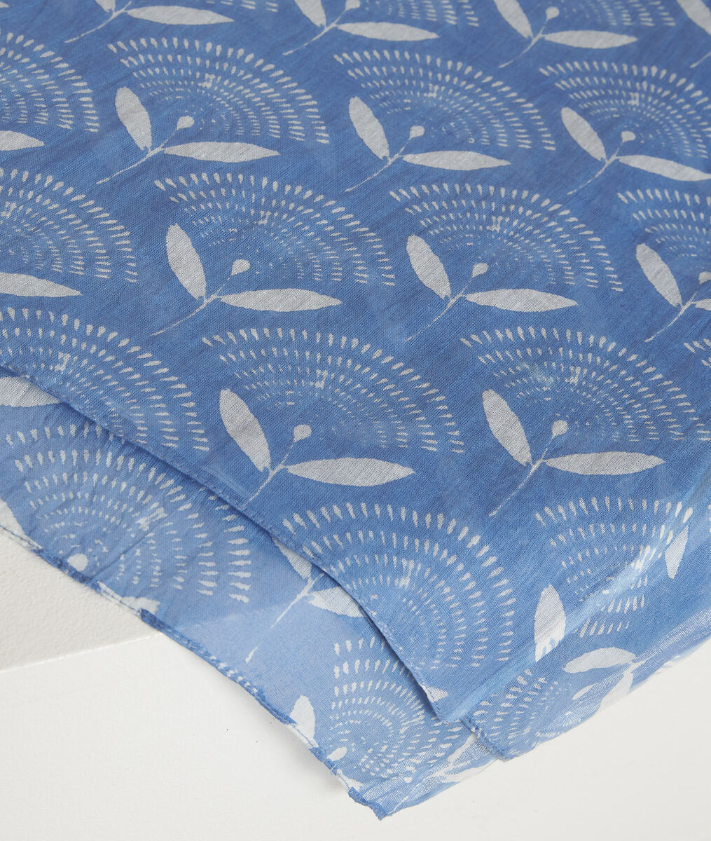 Foulard imprimé bleu Capucine | 1-2-3 Foulard imprimé bleu Capucine PhotoZ | 1-2-3