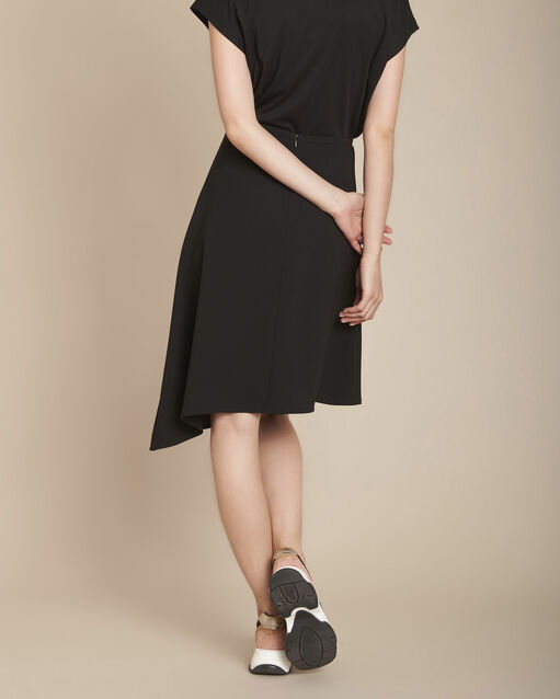 Jupe noire asymétrique kali noir.