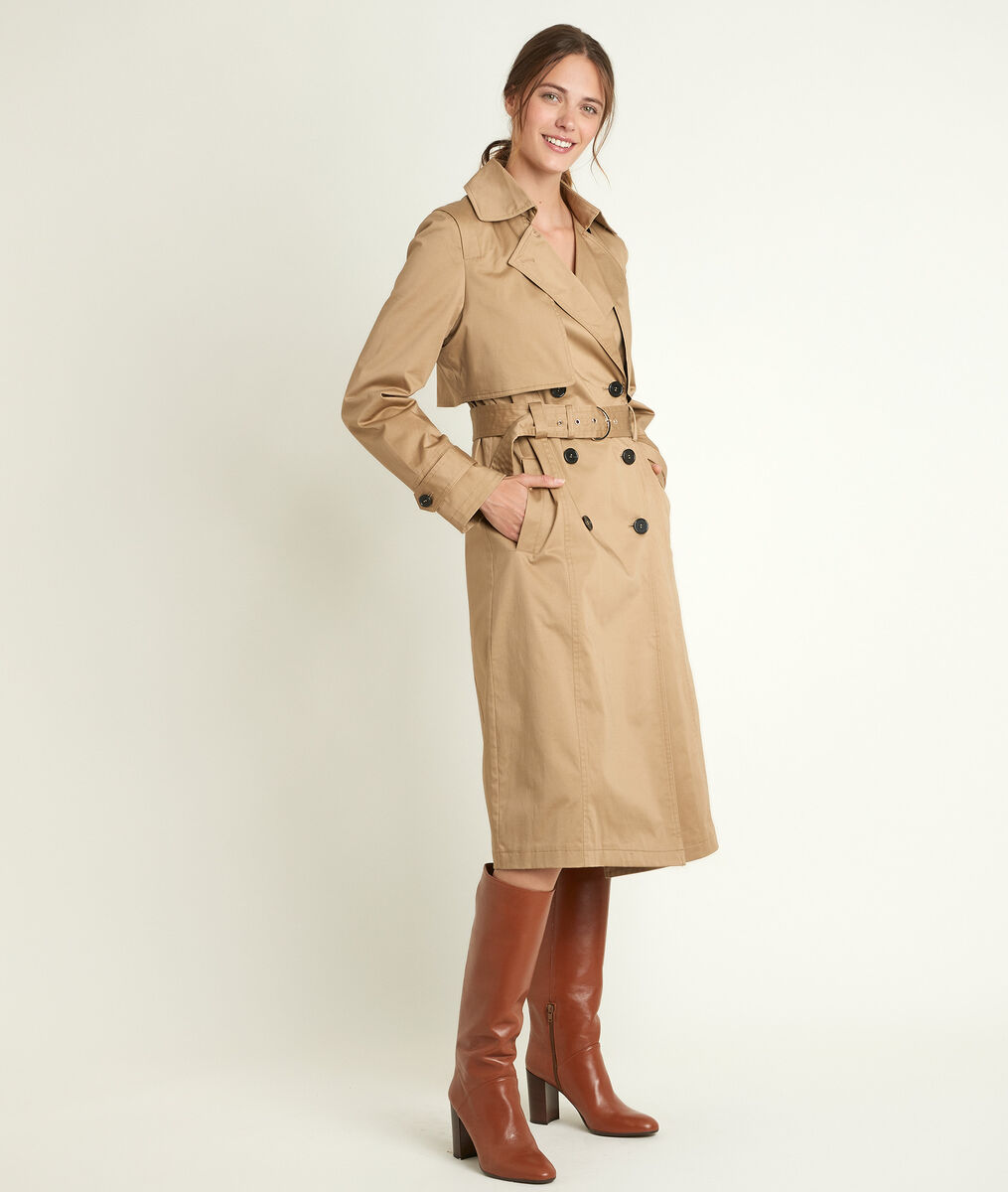Trench long beige Samaya | 1-2-3 Trench long beige Samaya PhotoZ | 1-2-3