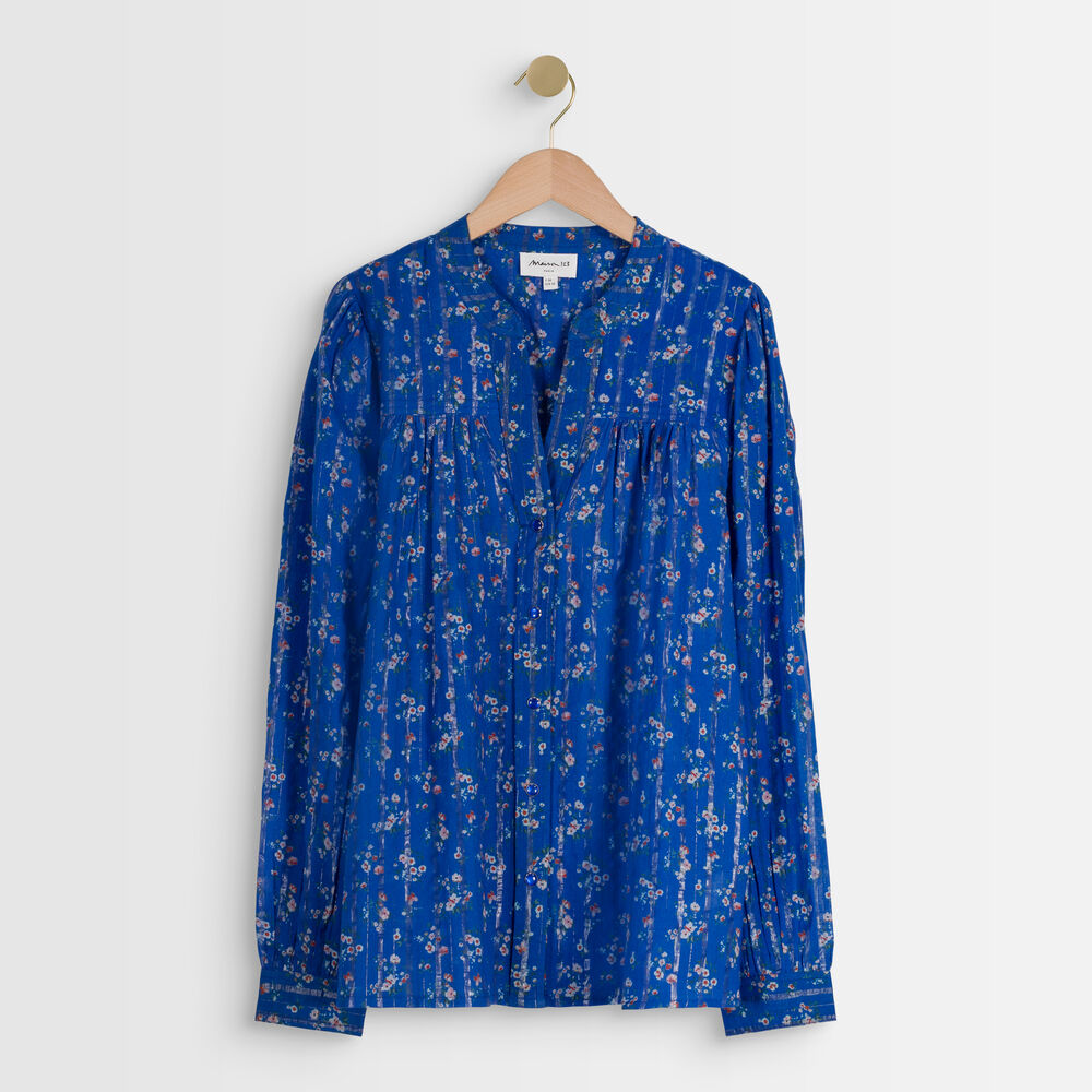 Blouse myosotis imprimée tifaine myosotis.