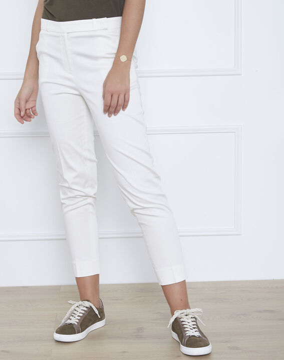 Pantalon blanc cigarette Rubis | 1-2-3 Pantalon blanc cigarette Rubis PhotoZ | 1-2-3