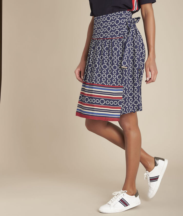 Rok met kettingprint karl marine.