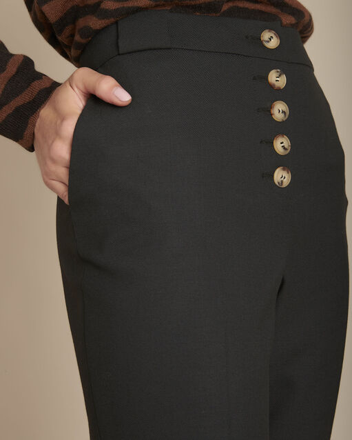 Pantalon cigarette noir elix noir.