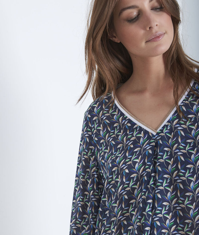 Blouse marine imprimée valladolid marine.