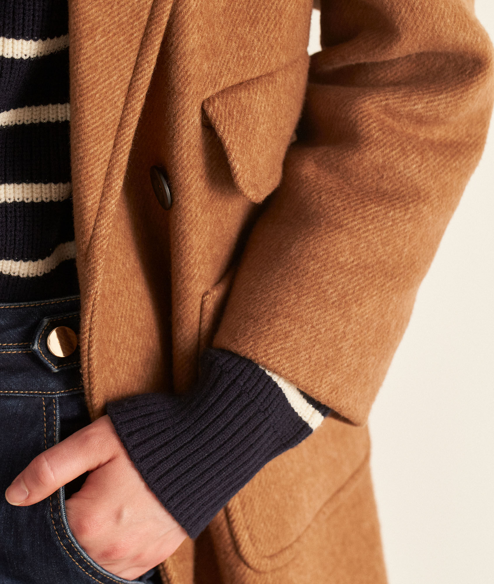 manteau camel maison 123