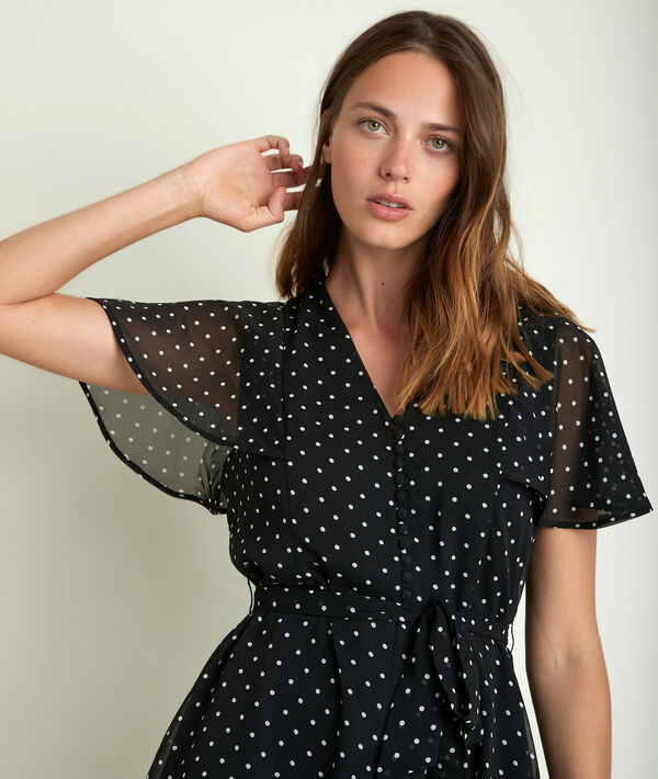 Robe midi à pois Carima | 1-2-3 Robe midi à pois Carima PhotoZ | 1-2-3