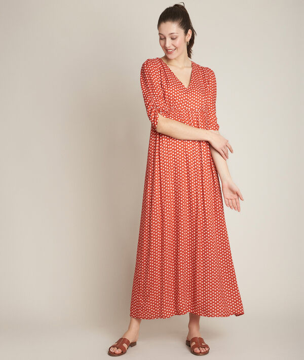 Robe longue imprimée Claude | 1-2-3 Robe longue imprimée Claude PhotoZ | 1-2-3