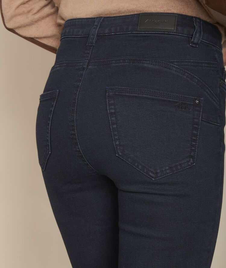 L'élégant push-up : jean slim blue black salima ciment.