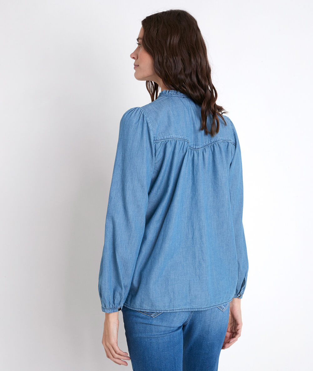 Blouse en denim taly denim brut.