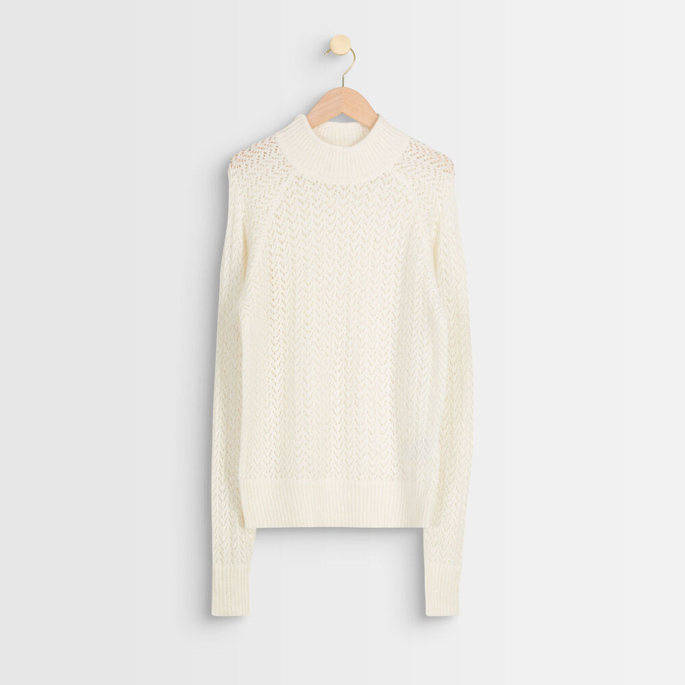 Pull ajouré écru rima ecru.