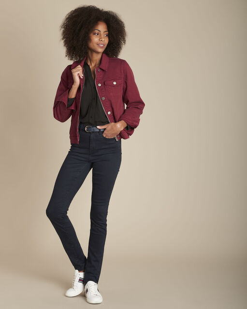 Le vertigineux sculpt jean blue black sabrina ciment.