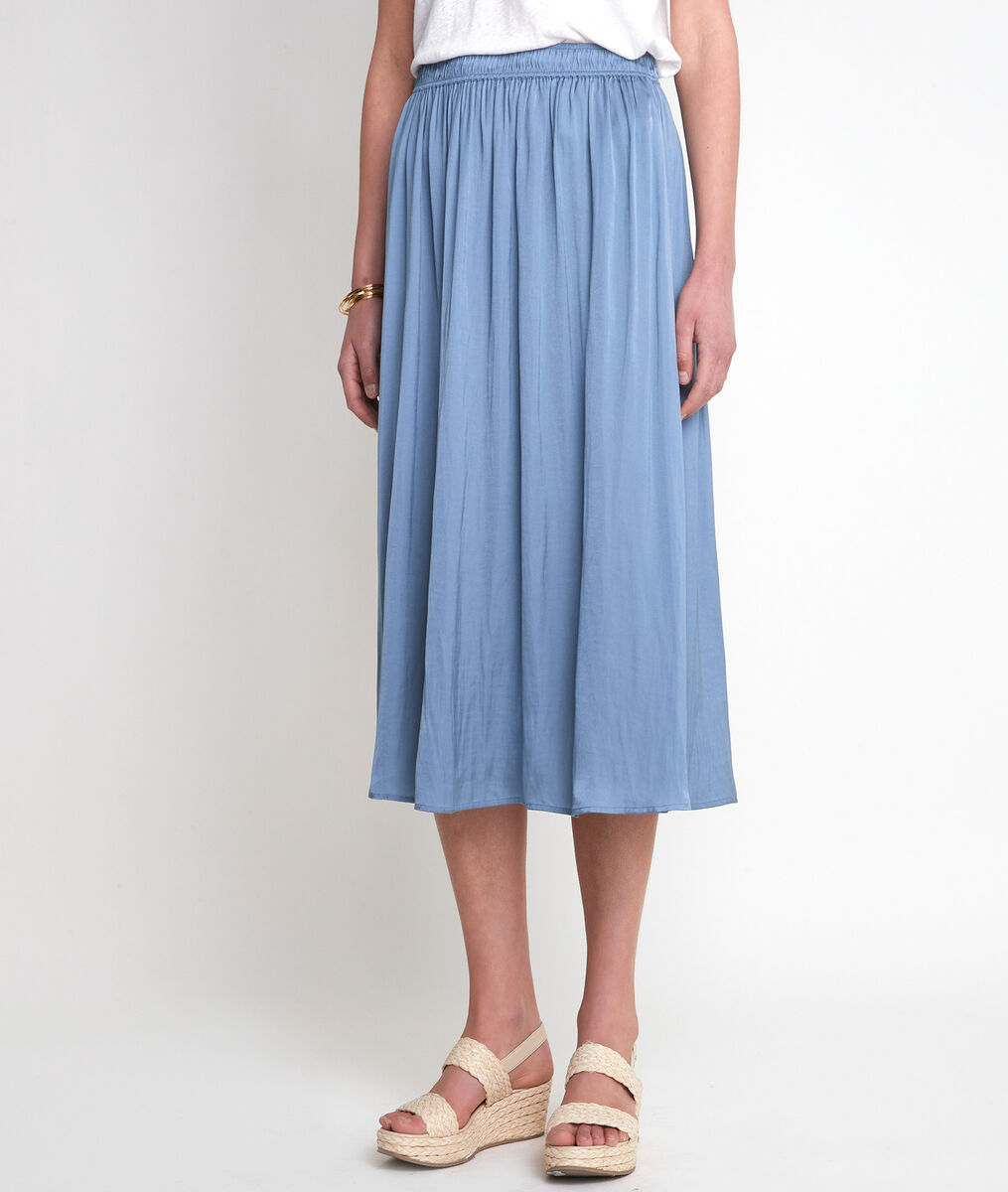 Jupe longue fluide bleue Electra | 1-2-3 Jupe longue fluide bleue Electra PhotoZ | 1-2-3