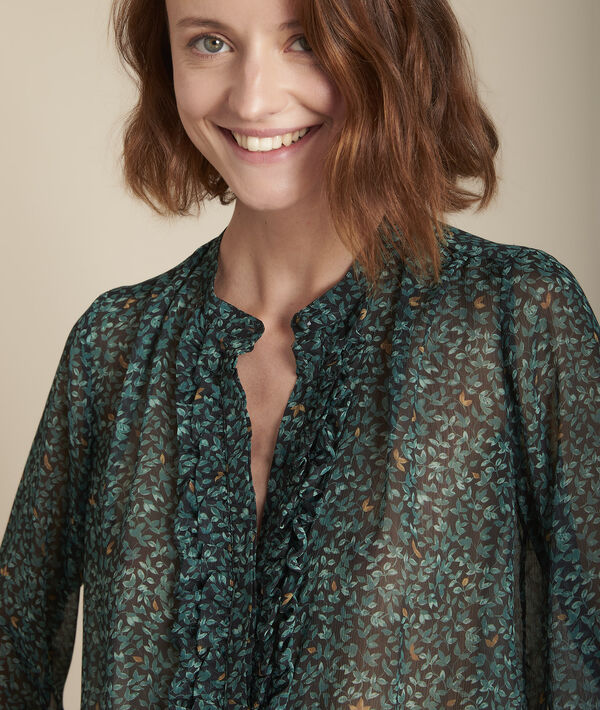 Blouse imprimé feuille Maggie | 1-2-3 Blouse imprimé feuille Maggie PhotoZ | 1-2-3