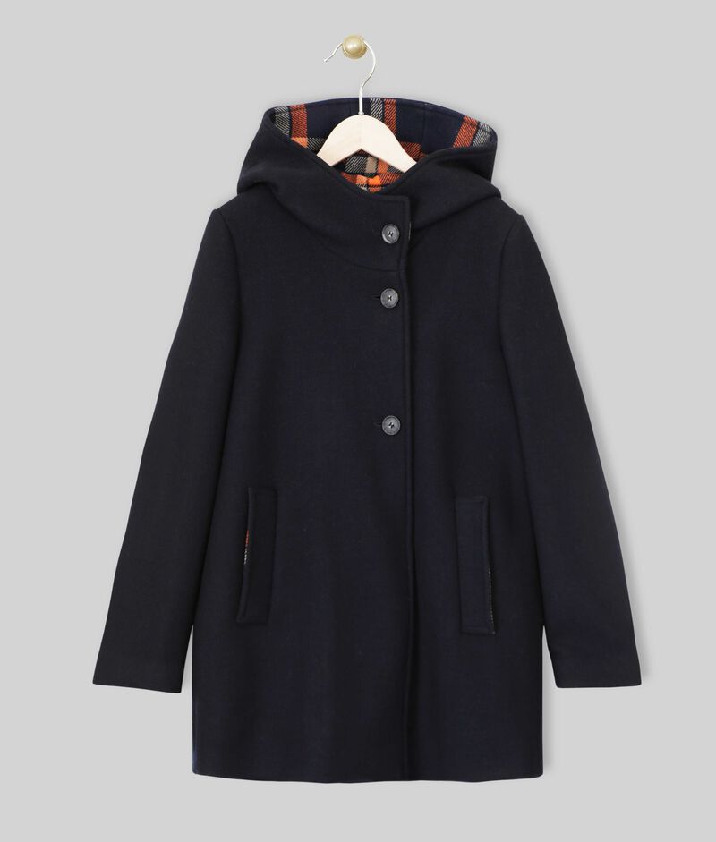 Manteau marine à capuche trudy marine.