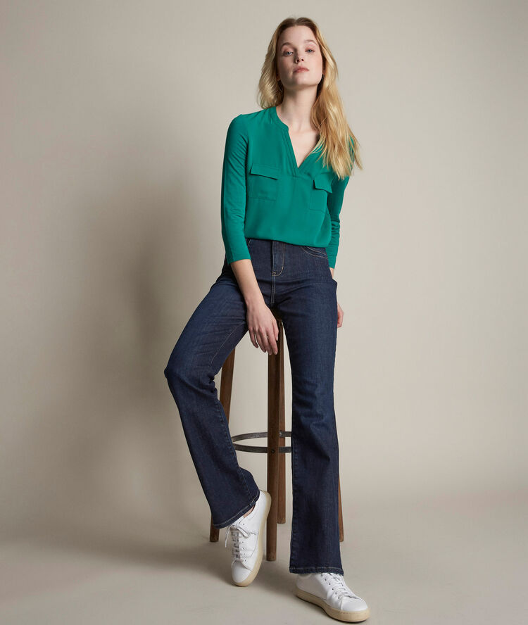 Die klassiche bootcut-raw jeans simon raw denim.