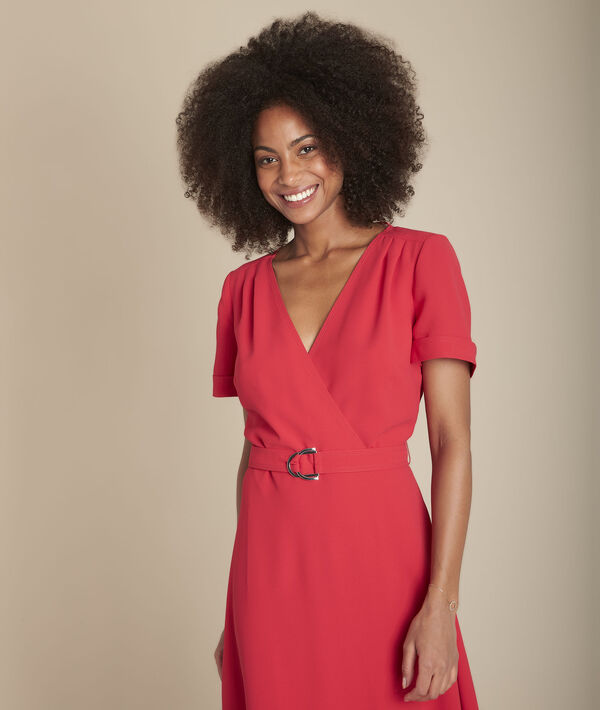 Robe cache-cœur dansante rouge Risia | 1-2-3 Robe cache-cœur dansante rouge Risia PhotoZ | 1-2-3