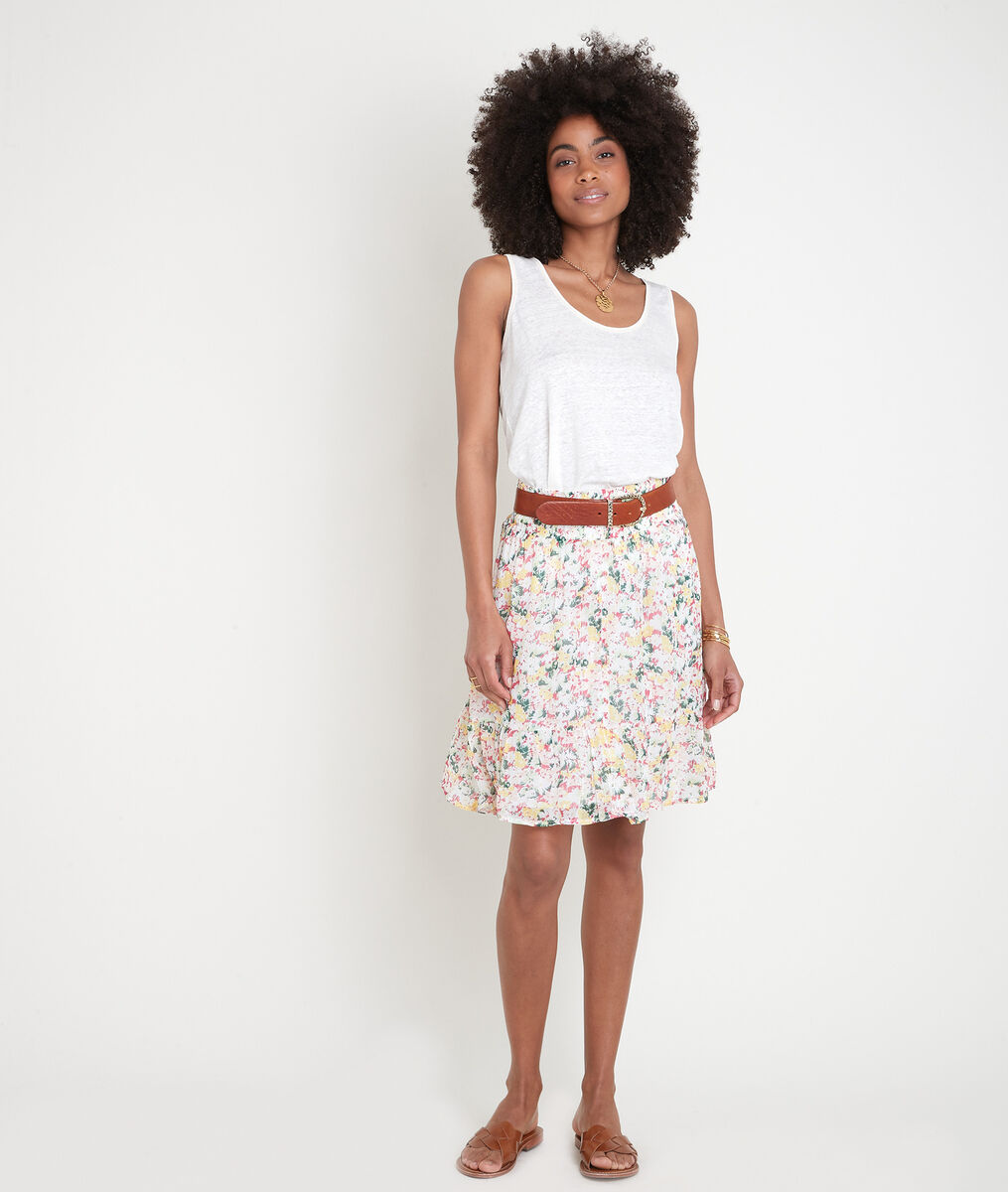 Débardeur en lin certifié blanc Emilie | 1-2-3 Débardeur en lin certifié blanc Emilie PhotoZ | 1-2-3