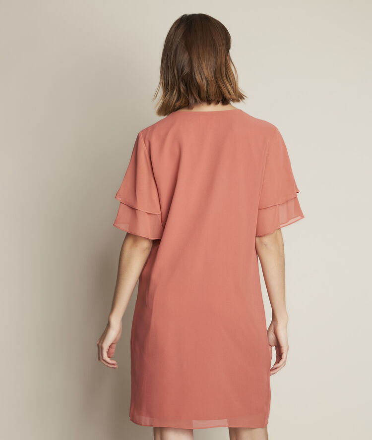 Robe rose en soie astrid rose pale.