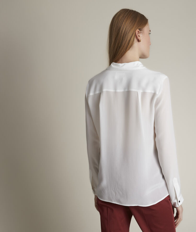 Chemise en soie écrue maelle ecru.