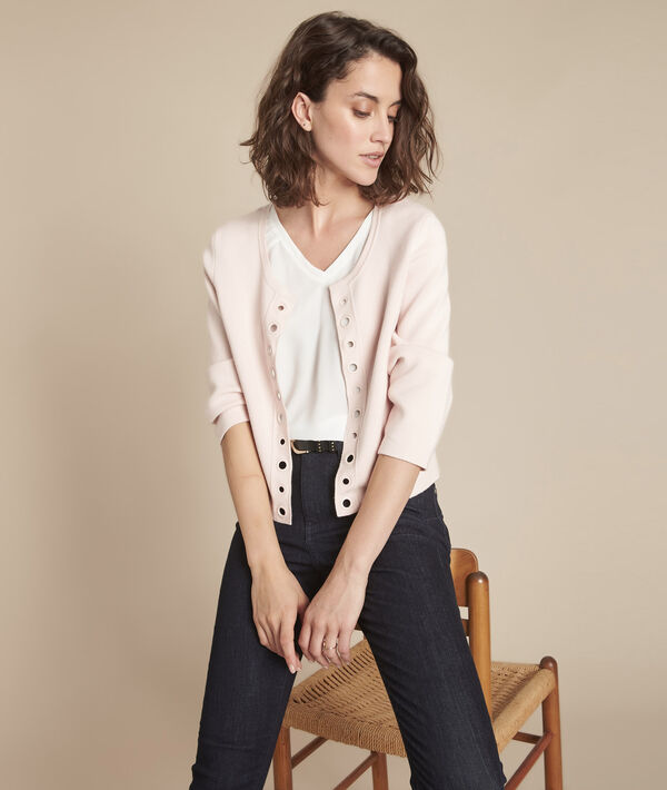 Gilet poudre compact œillets Abricotier | 1-2-3 Gilet poudre compact œillets Abricotier PhotoZ | 1-2-3