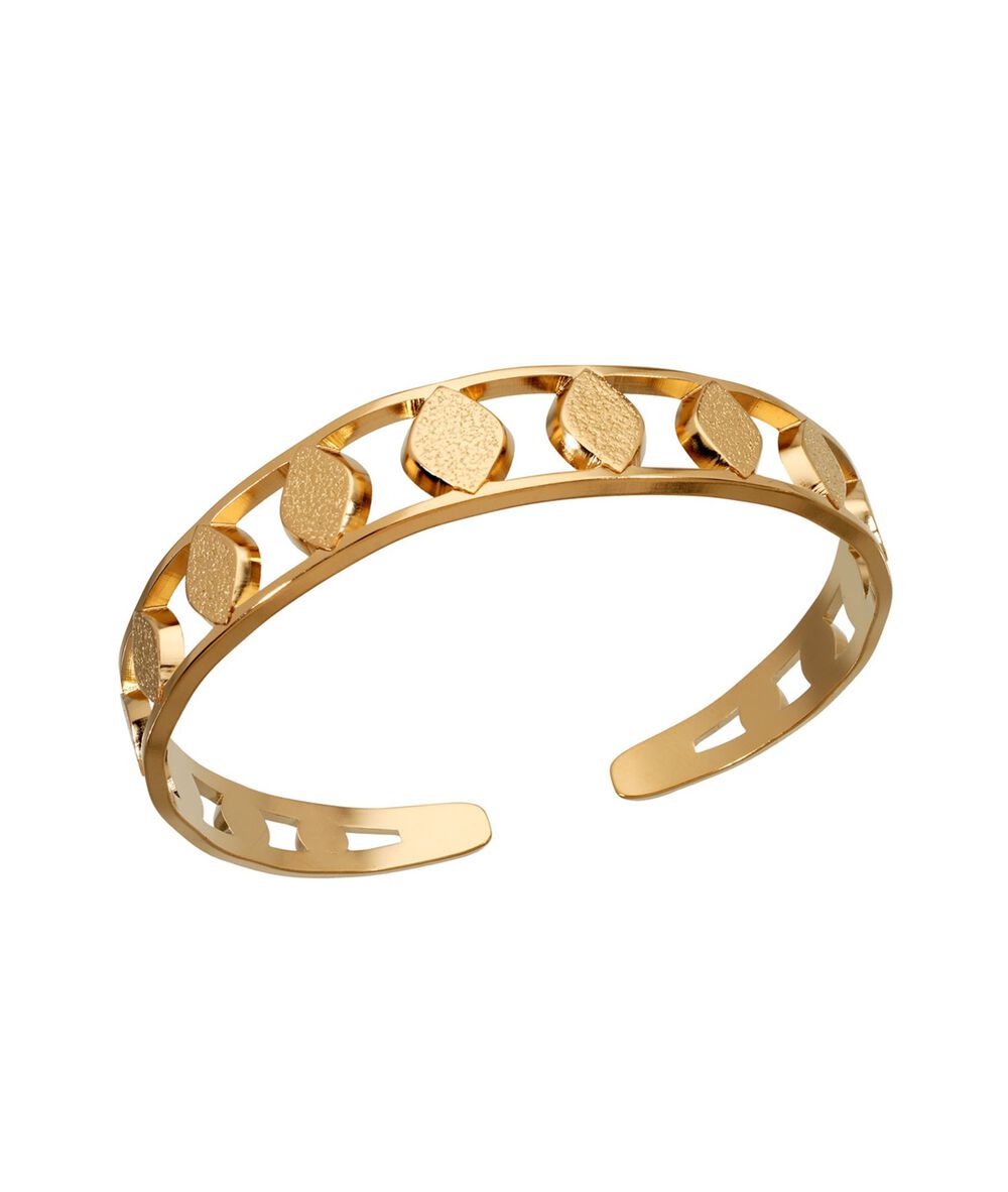 Bracelet jonc or p&eacute;tale bijoux l&eacute;one.