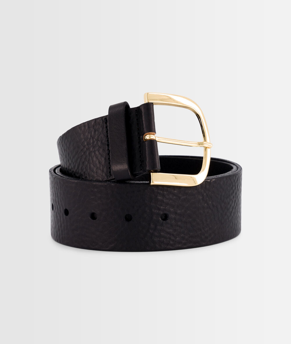 Brede lederen riem estelle noir.