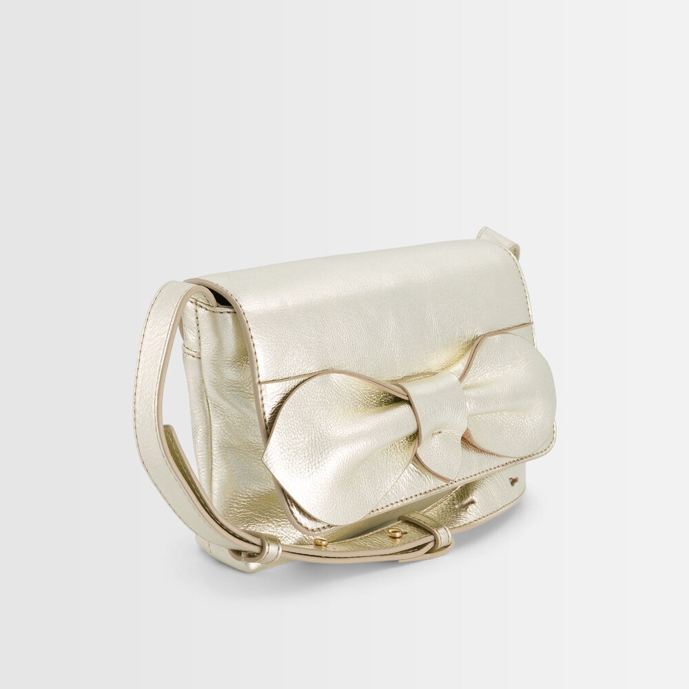 Sac en cuir doré dolly or.