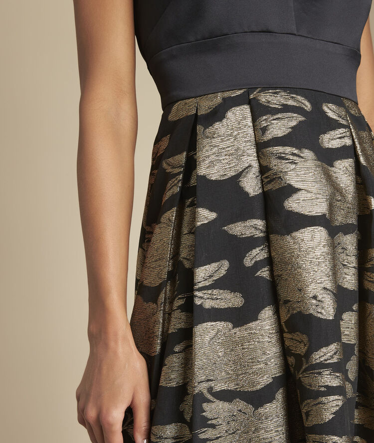 Langes Jacquard Kleid Damen Maison 123