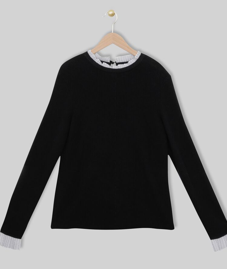 Pull marine au col claudine fully marine.