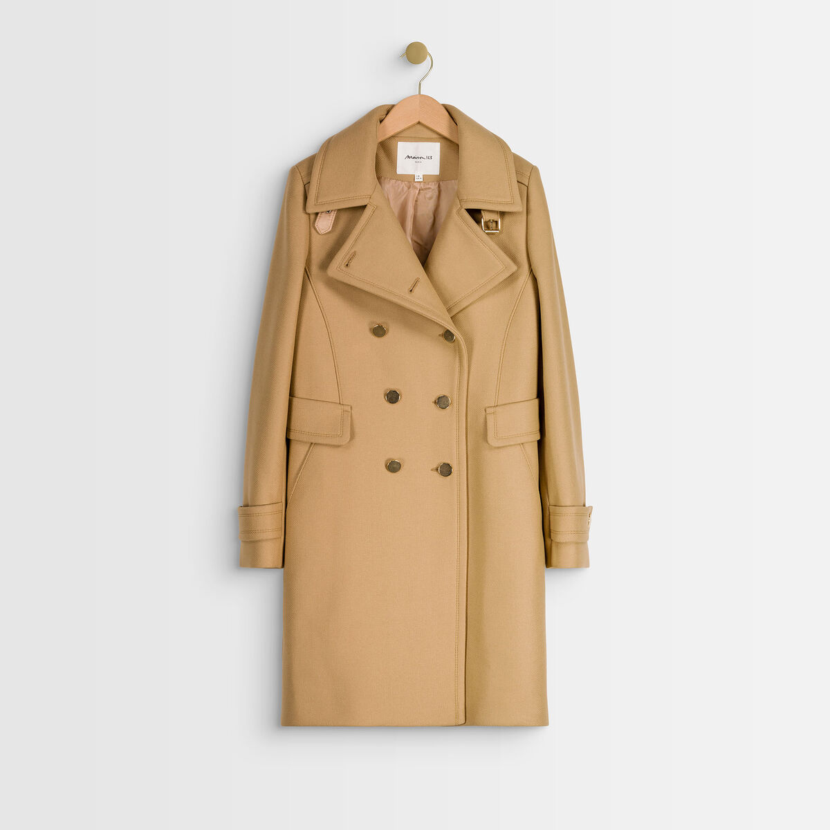 Camelfarbener Wollmantel Orma Damen Maison 123