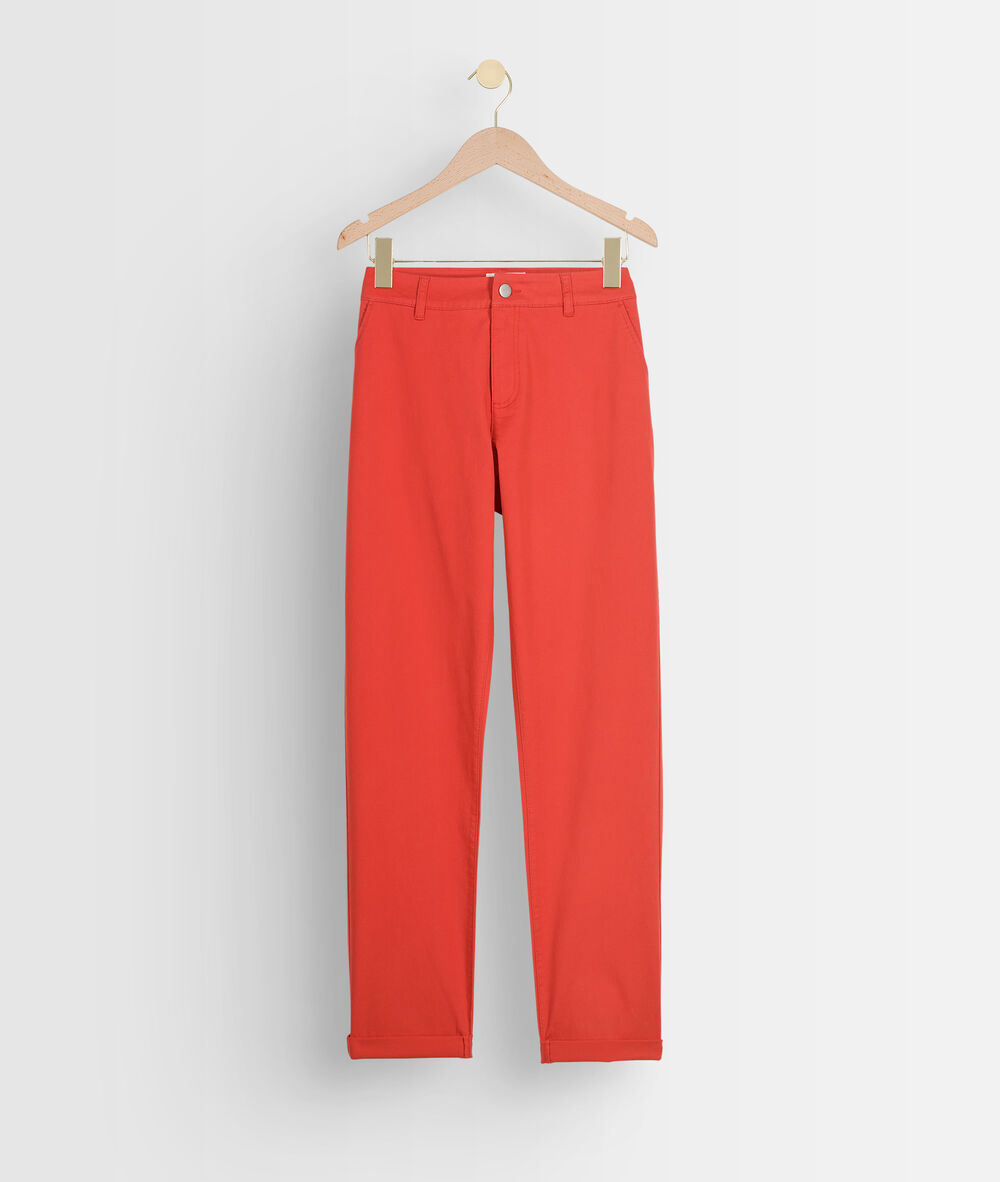Pantalon en coton biologique chino goyave francis goyave.