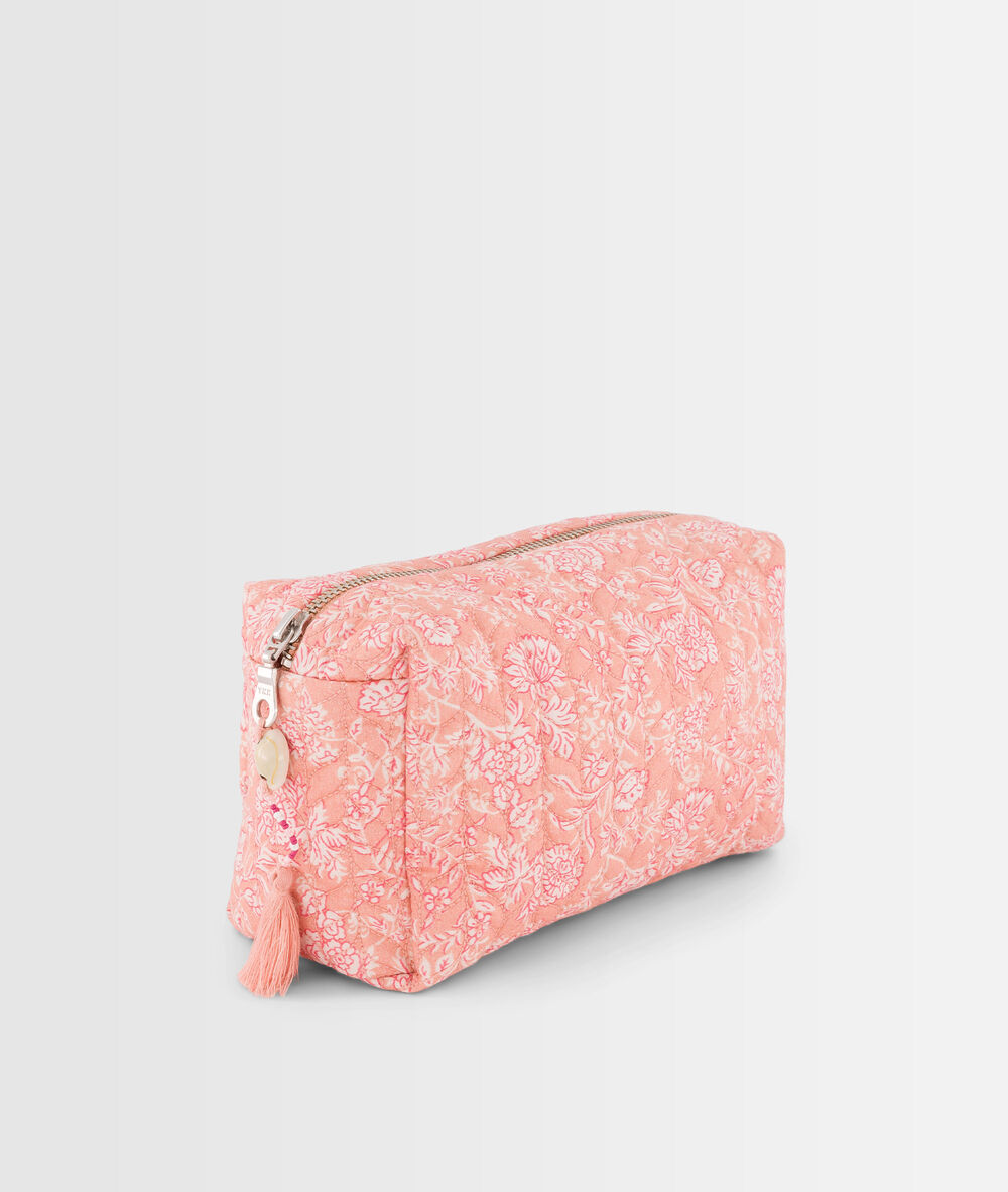 Pochette rose imprimée diane blush.
