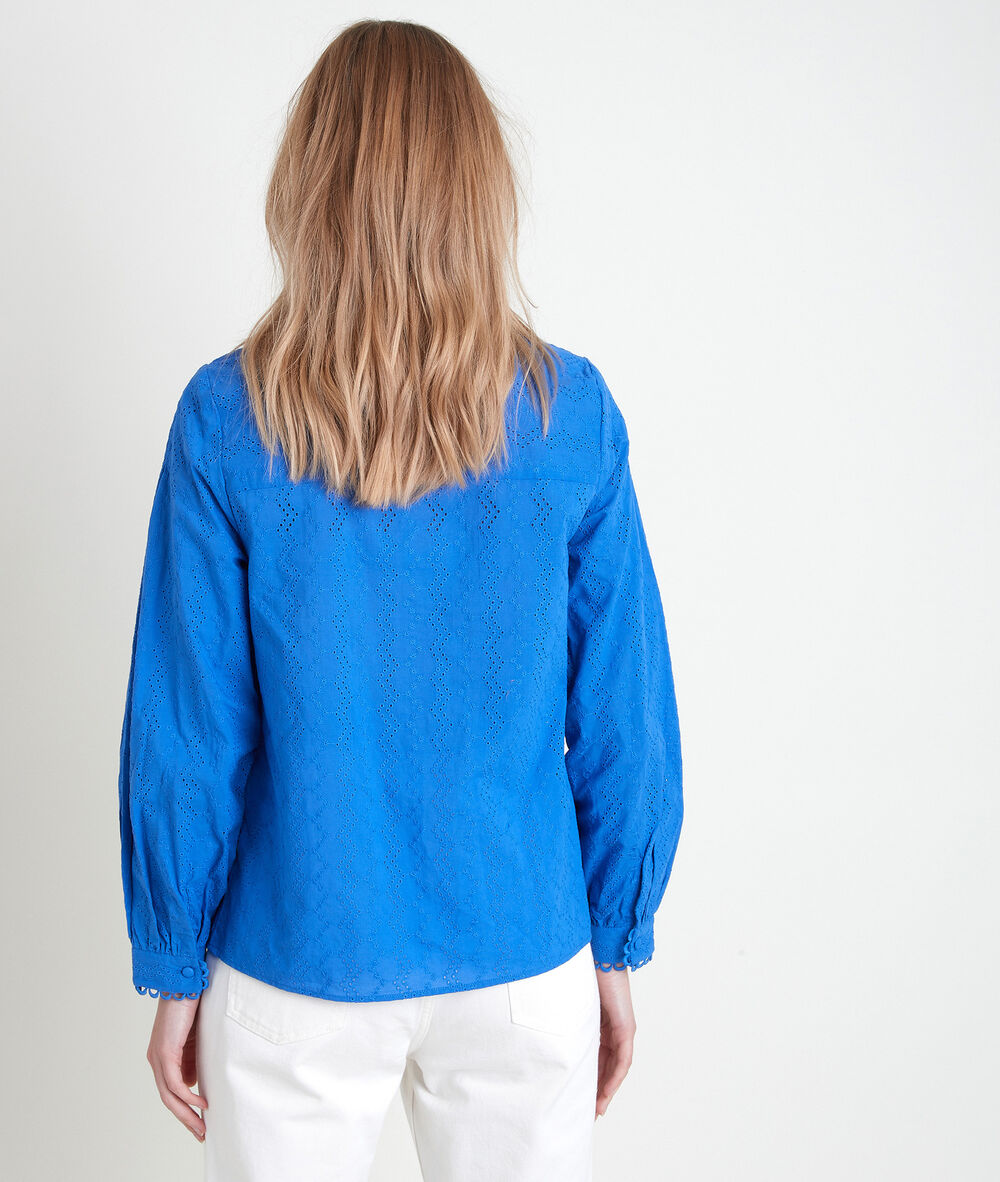 Blouse myosotis brodée tiffany myosotis.