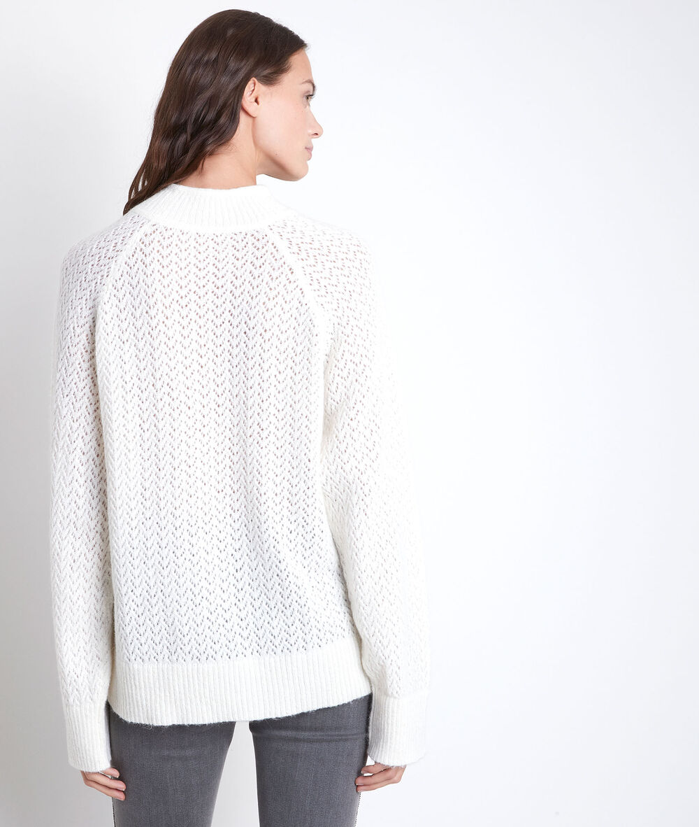 Pull ajouré écru rima ecru.
