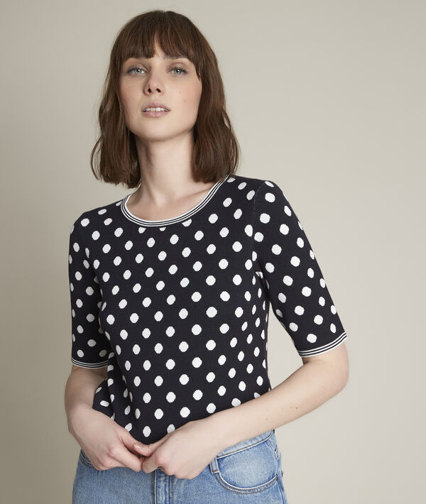 Pull jacquard à pois Dots | 1-2-3 Pull jacquard à pois Dots PhotoZ | 1-2-3
